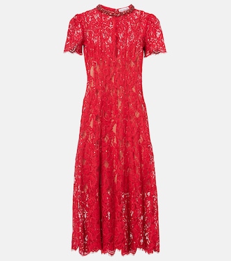 Verziertes Midikleid | Self-Portrait