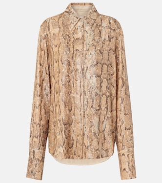 Sequined snake-effect shirt | Dries Van Noten