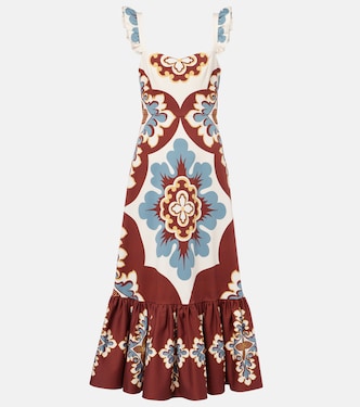 Gingerbread cotton-blend midi dress | La DoubleJ