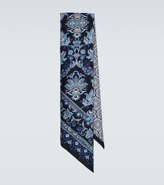 Paisley printed silk twill scarf | Etro