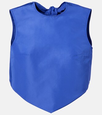 Open-back faille top | Patou