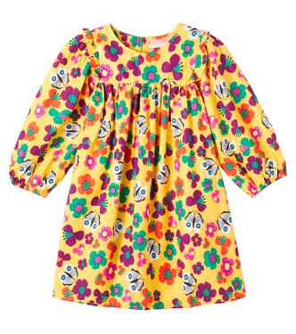 Printed ruffle-trimmed cotton dress | Fábula