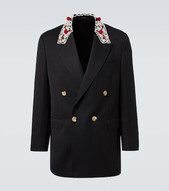 Embellished double-breasted blazer | Simone Rocha