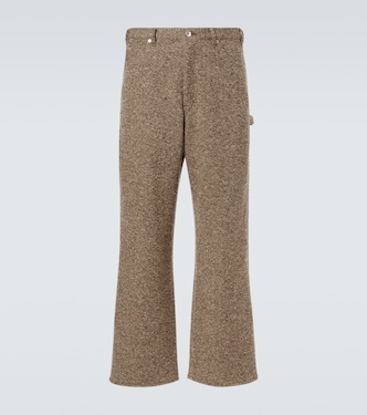Wool tweed wide-leg pants | Auralee