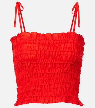 Smocked tank top | Tory Burch