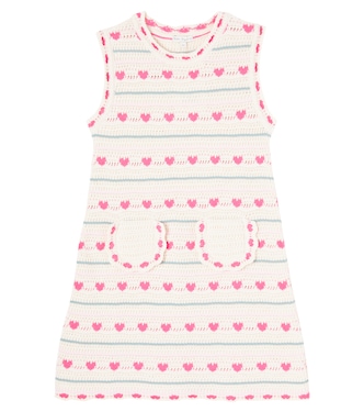 Josie crochet cotton and wool dress | Bebe Organic