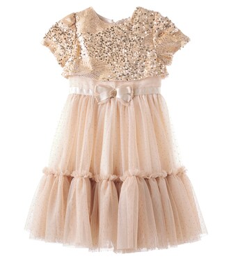 Sequined tulle and velvet dress | Patachou