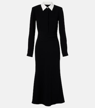 Satin crêpe midi dress | Roland Mouret