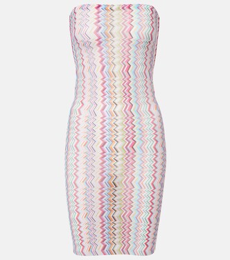 Zigzag strapless minidress | Missoni