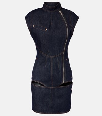 Cutout denim minidress | Jean Paul Gaultier
