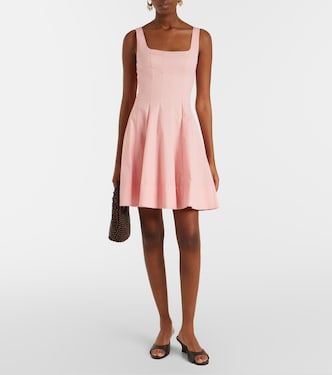 staud wells dress pink Staud Short Sleeve Wells Dress