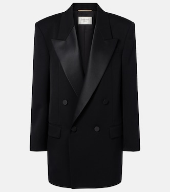 Double-breasted oversized wool blazer | Saint Laurent
