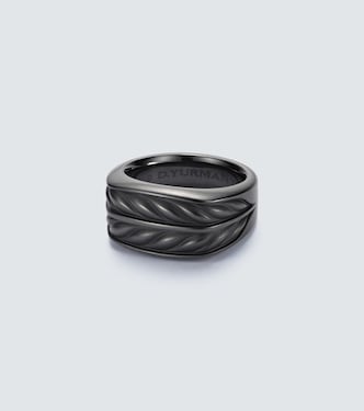 Chevron titanium ring | David Yurman