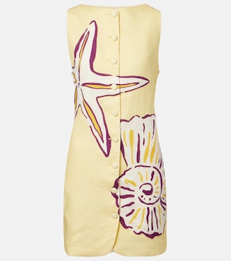 Rhoda printed linen minidress | Cala de la Cruz