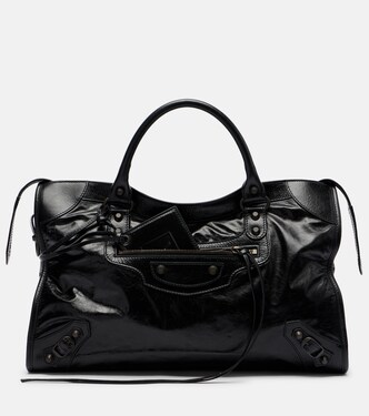 Le City Medium leather top-handle bag | Balenciaga