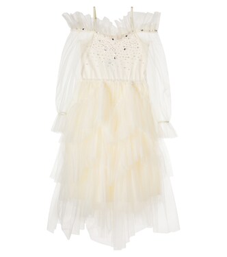 Tinker cotton-trimmed embellished tulle dress | Tutu Du Monde