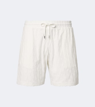 Terry-trimmed cotton blend shorts | Frescobol Carioca