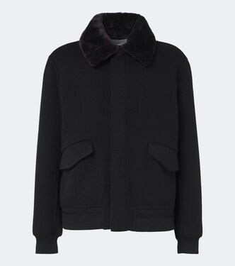 Bomberjacke James aus Kaschmir mit Shearling | Gabriela Hearst