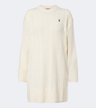 Cable-knit wool and cashmere sweater dress | Polo Ralph Lauren