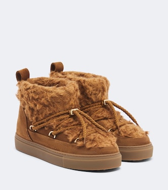 Teddy Low suede and teddy snow boots | Inuikii