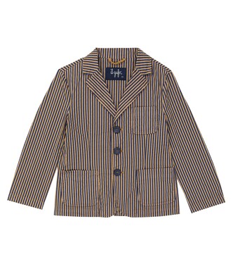 Striped cotton-blend blazer | Il Gufo