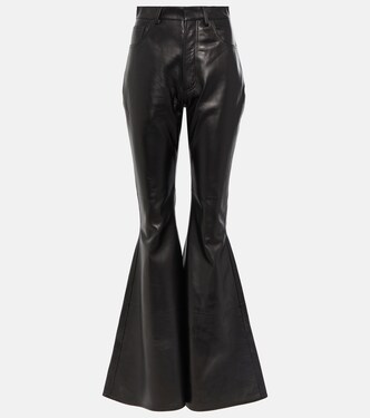 Flared leather pants | Alaïa