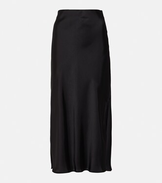 Satin midi skirt | Brunello Cucinelli