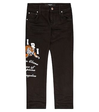 Logo embroidered jeans | Amiri Kids