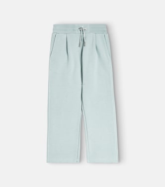 Logo cotton-blend jersey sweatpants | Givenchy Kids