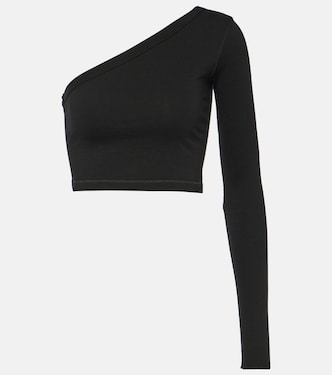 Ziggy one-shoulder cotton crop top  | Rick Owens