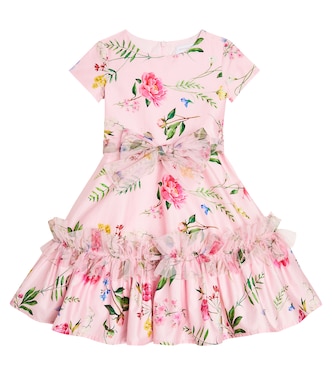 Floral cotton dress | Monnalisa