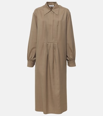 Wool shirt dress | Jil Sander