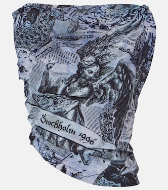 Printed draped top | Acne Studios