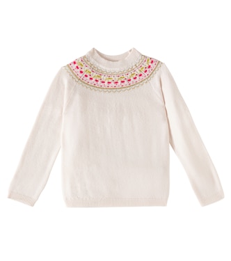 Génièvre intarsia wool sweater | Bonpoint