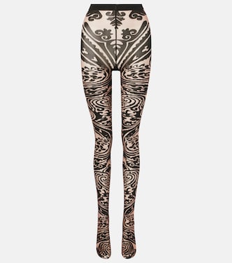 x Etro Tattoo paisley tights | Wolford