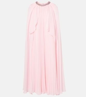 Caped chiffon gown | Self-Portrait