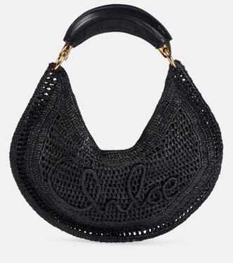 Bolso al hombro Summer Banana Small de rafia | Chloé