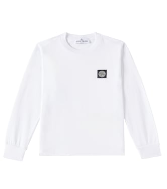 Camiseta de algodón con logo | Stone Island Junior