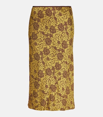 Floral jacquard midi skirt | Dries Van Noten