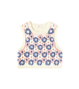 Rynia cotton-blend vest | Louise Misha