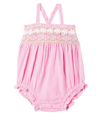 Baby Francesca gingham cotton playsuit | Louise Misha