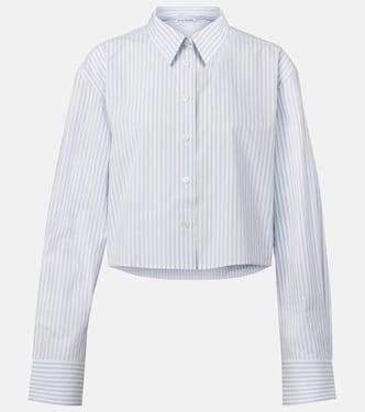 Striped cropped cotton shirt | Acne Studios