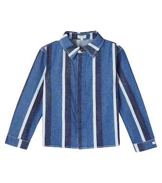 Ditmer striped denim overshirt | Donsje