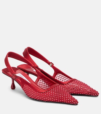 Slingback-Pumps Amel 50 mit Kristallen | Jimmy Choo