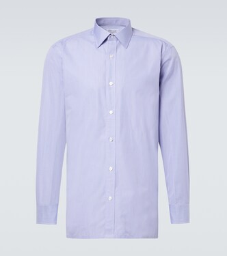 Checked cotton poplin shirt | Charvet