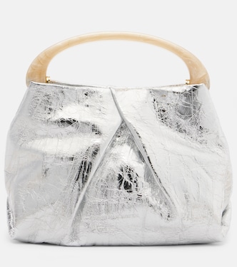 Crisp Mini metallic leather top-handle bag | Dries Van Noten