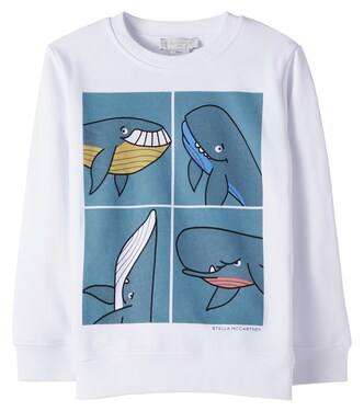 Printed cotton fleece sweatshirt | Stella McCartney Kids