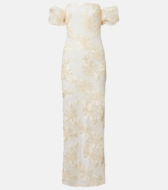 Embroidered bustier gown | Rotate