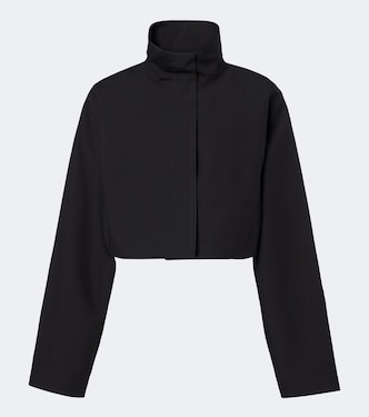 Cropped cotton and silk jacket | Alaïa