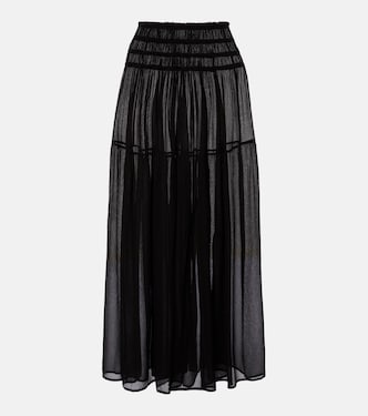 Irresistible silk chiffon maxi skirt | Eres
